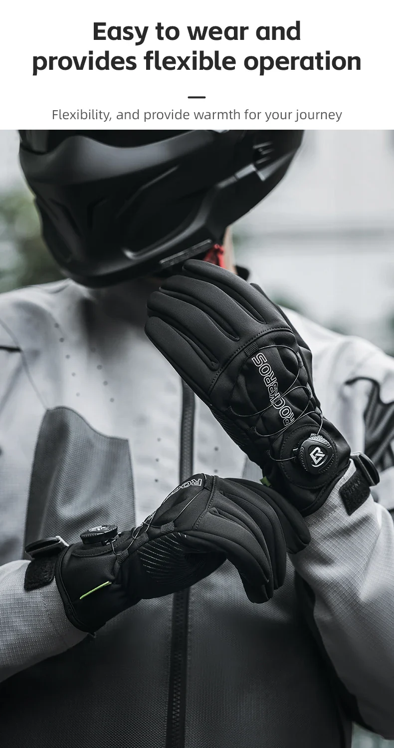 Winter Cycling Gloves Touchscreen Full Finger Warm Anti-Slip Grip - Image 16
