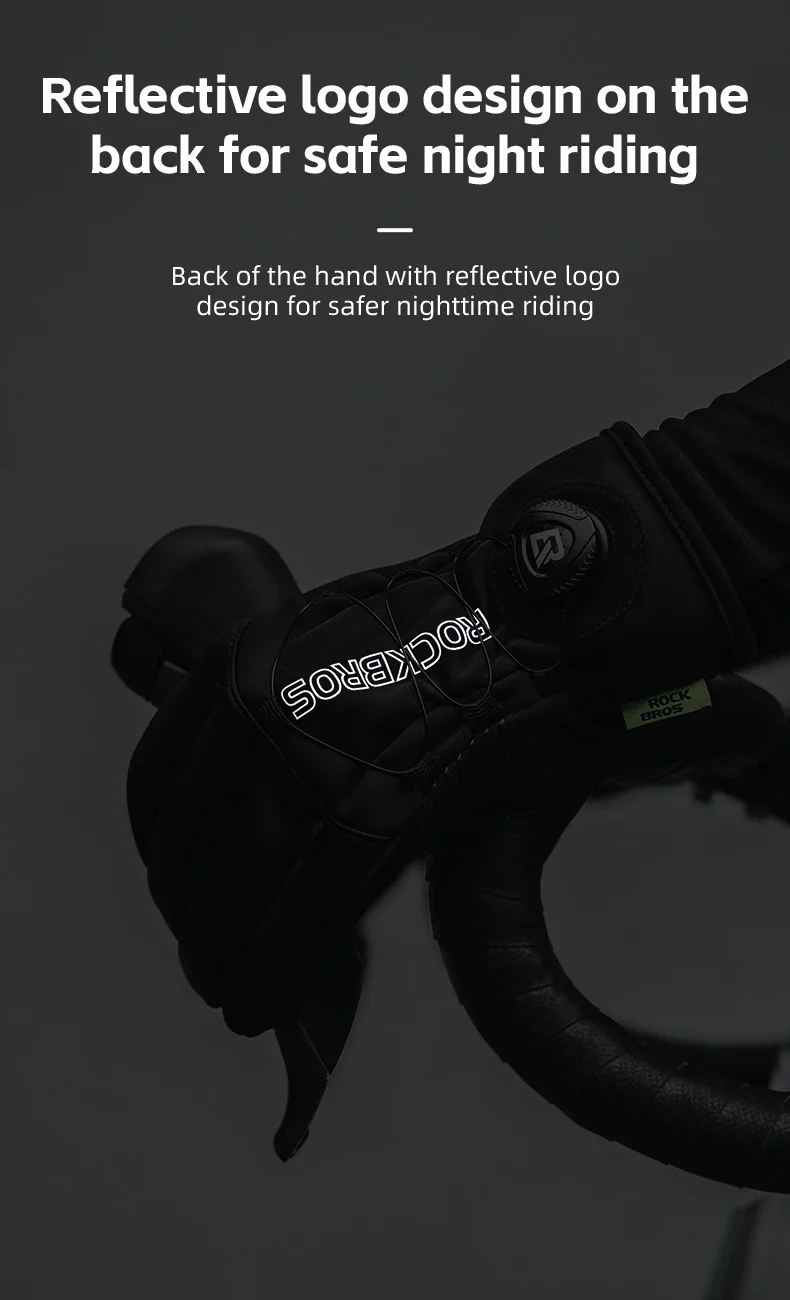 Winter Cycling Gloves Touchscreen Full Finger Warm Anti-Slip Grip - Image 17