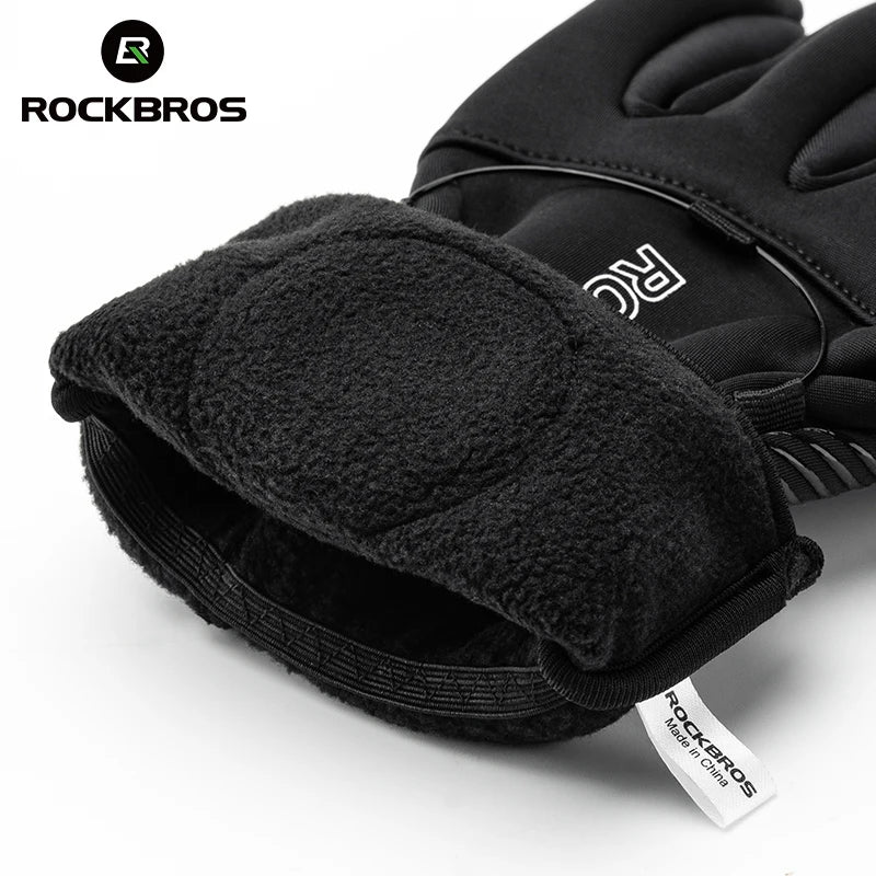 Winter Cycling Gloves Touchscreen Full Finger Warm Anti-Slip Grip - Image 3