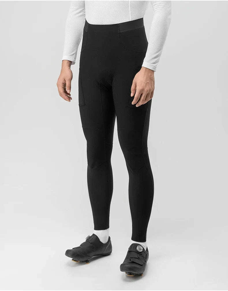 Men’s Winter Cycling Pants Windproof Fleece Trousers with Cushion - Image 19