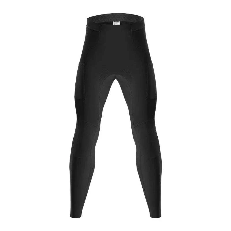 Men’s Winter Cycling Pants Windproof Fleece Trousers with Cushion - Image 24
