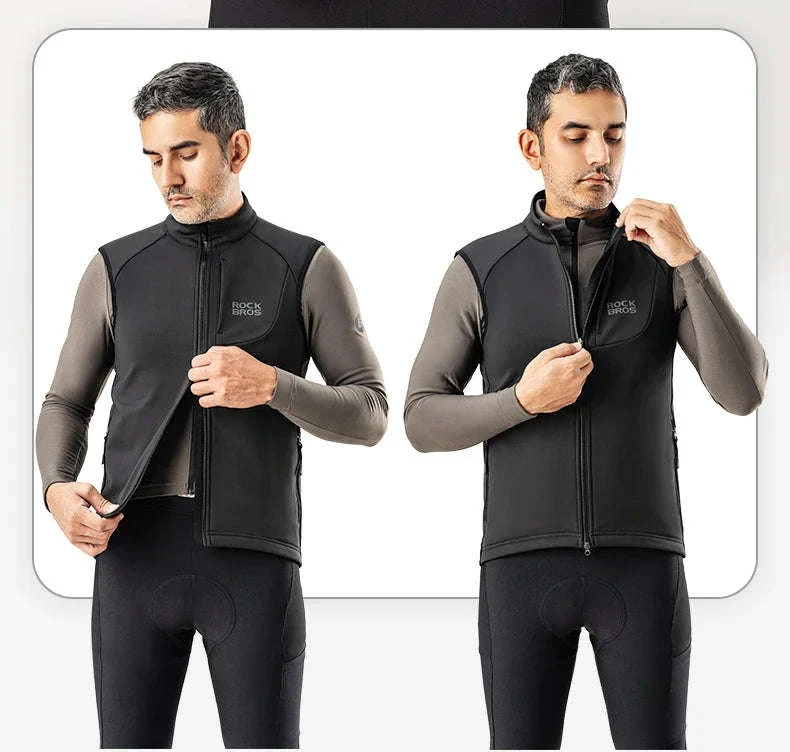 Men’s Windproof Cycling Vest for Cold Weather Riding - Image 13