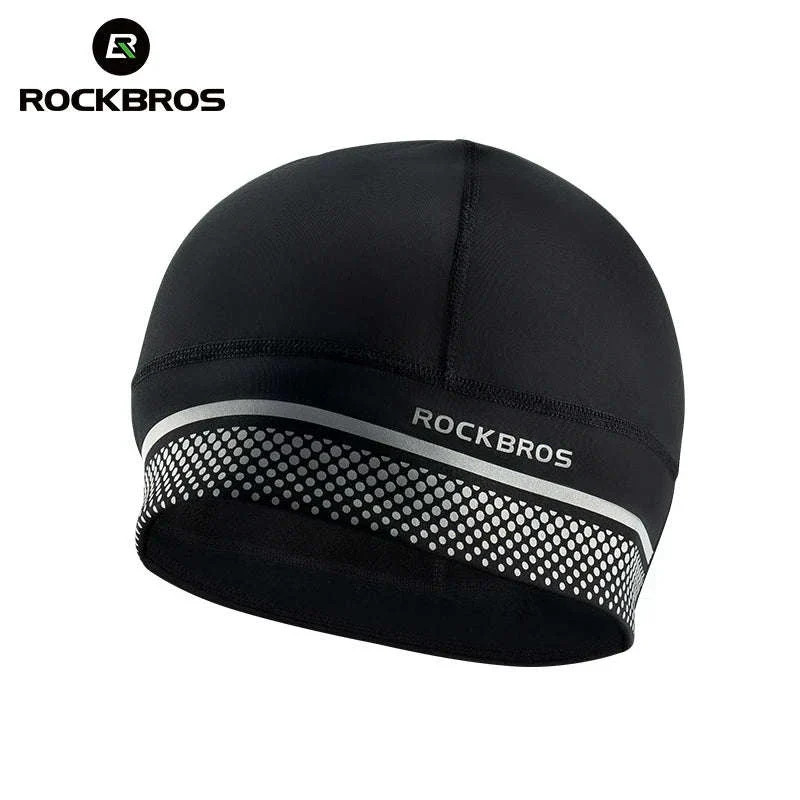 Winter Fleece Cycling Cap Windproof Helmet Liner Thermal Hat