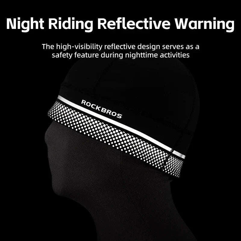 Winter Fleece Cycling Cap Windproof Helmet Liner Thermal Hat - Image 3