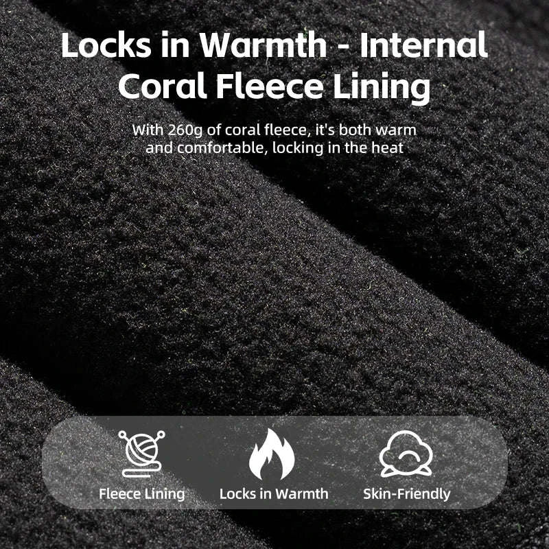 Winter Fleece Cycling Cap Windproof Helmet Liner Thermal Hat - Image 5