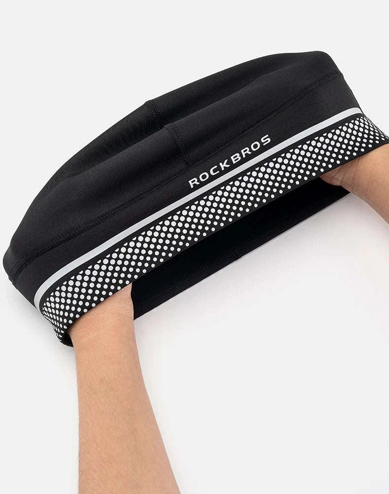 Winter Fleece Cycling Cap Windproof Helmet Liner Thermal Hat - Image 8