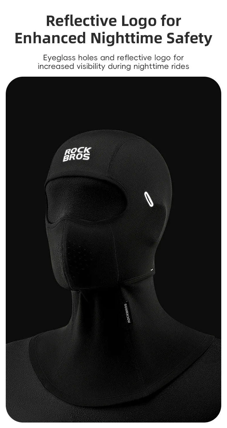 Winter Fleece Balaclava Face Mask with Eyeglass Hole for Cycling & Skiing - Image 17