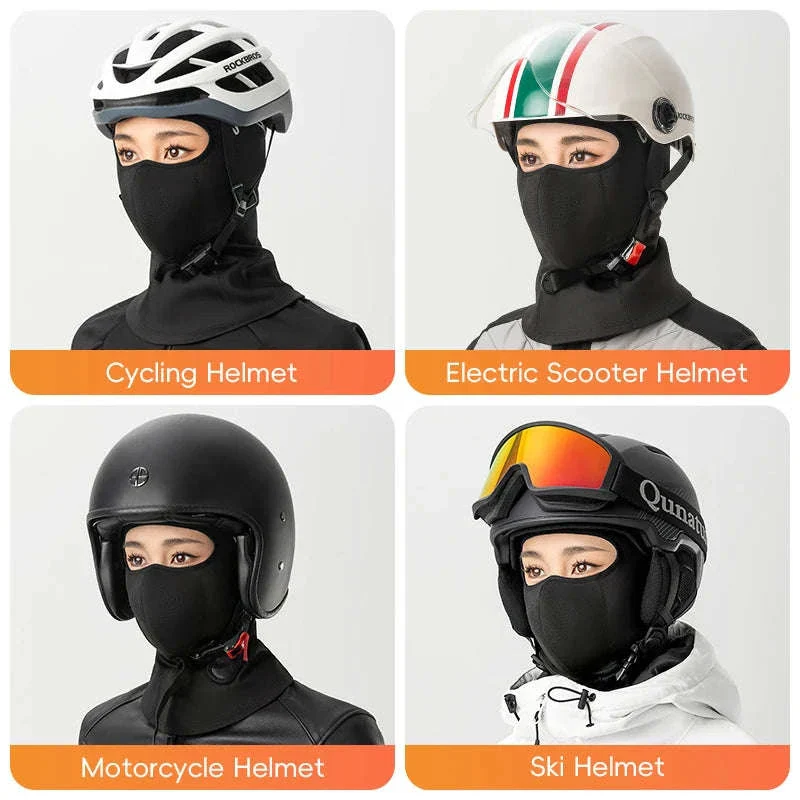 Winter Fleece Balaclava Face Mask with Eyeglass Hole for Cycling & Skiing - Image 6
