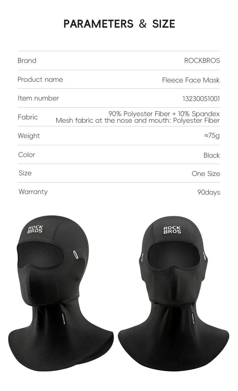 Winter Fleece Balaclava Face Mask with Eyeglass Hole for Cycling & Skiing - Image 8