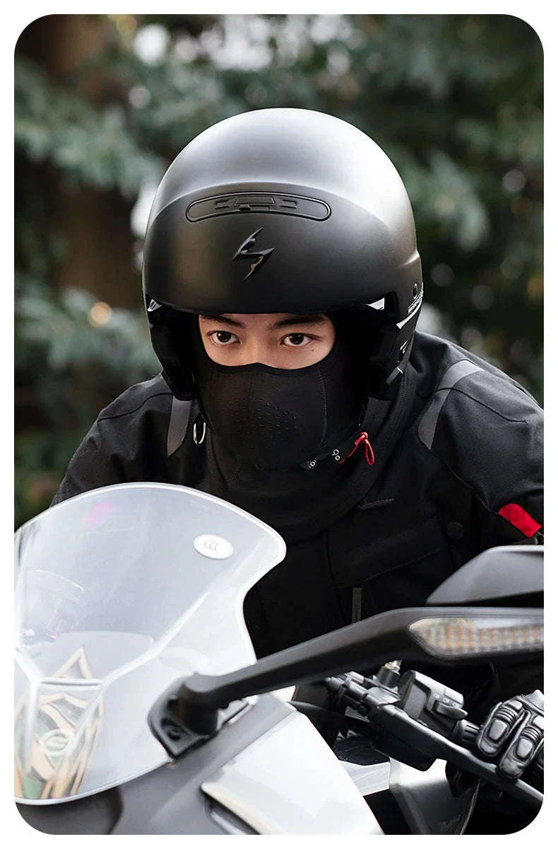 Winter Fleece Balaclava Face Mask with Eyeglass Hole for Cycling & Skiing - Image 9