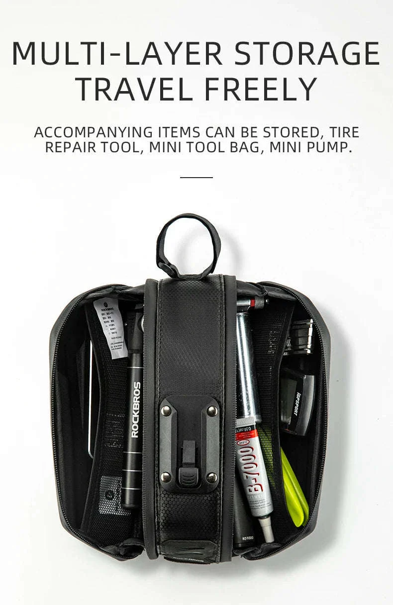 1.7L Waterproof Bicycle Rear Seat Bag - Image 13