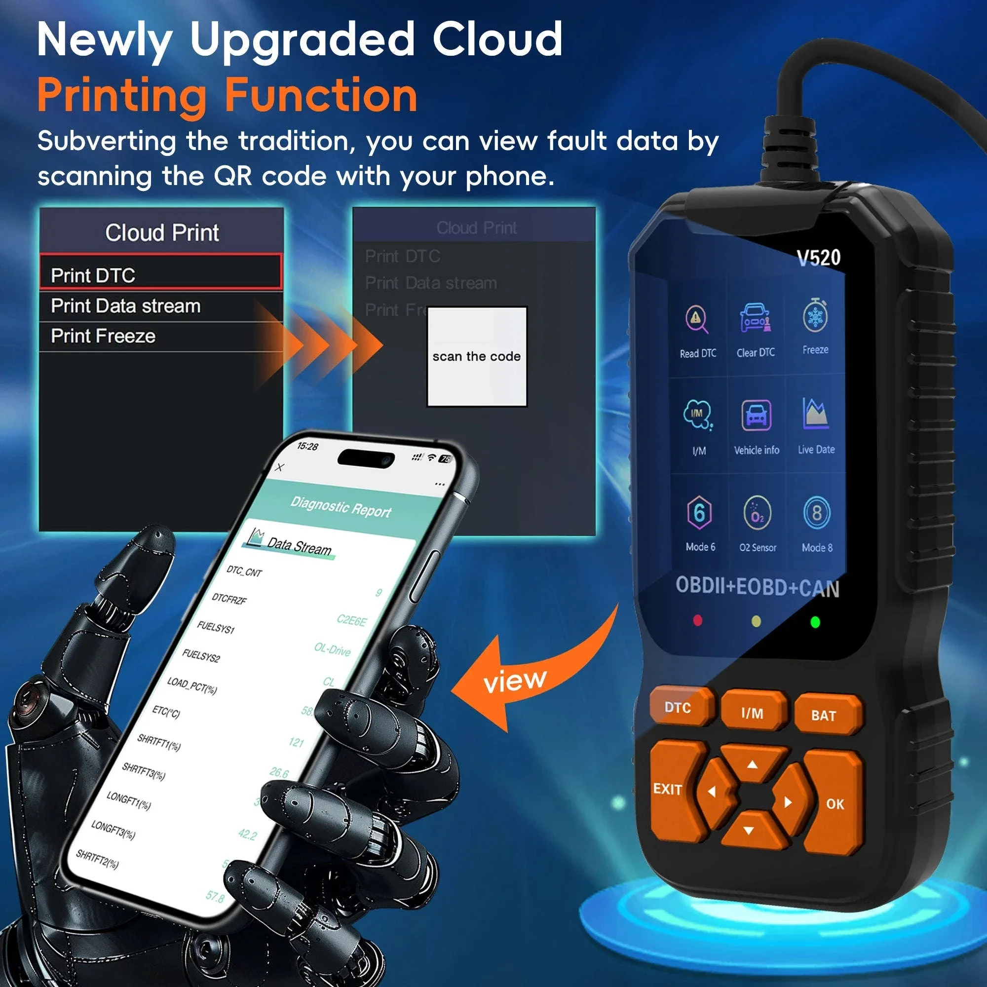 OBD2 Scanner Diagnostic Tool Check Engine Code Reader - Image 7