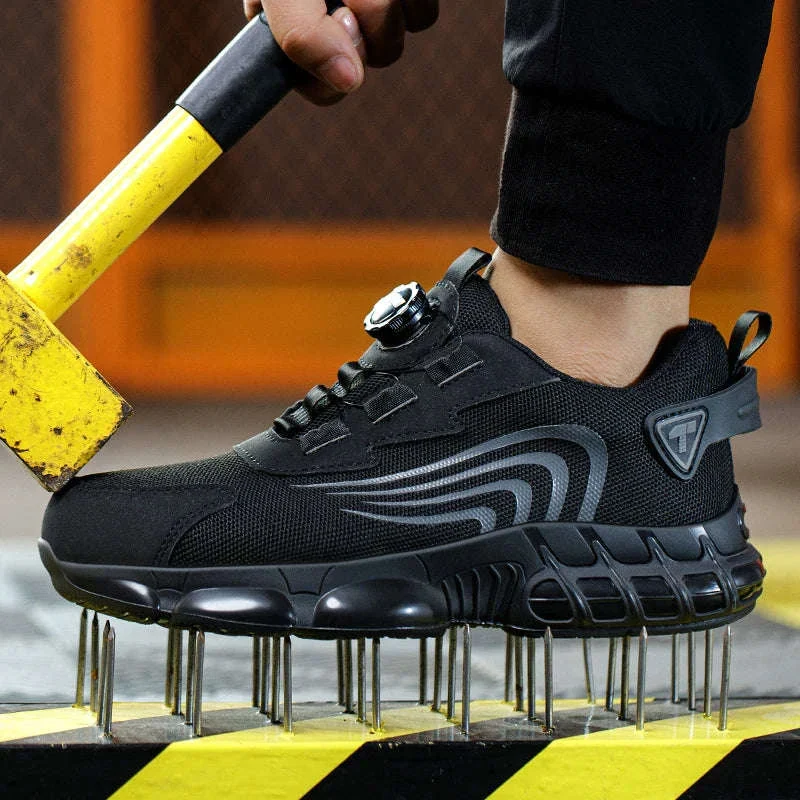 Rotary Button Anti-Impact Work Shoes for Men - Image 2