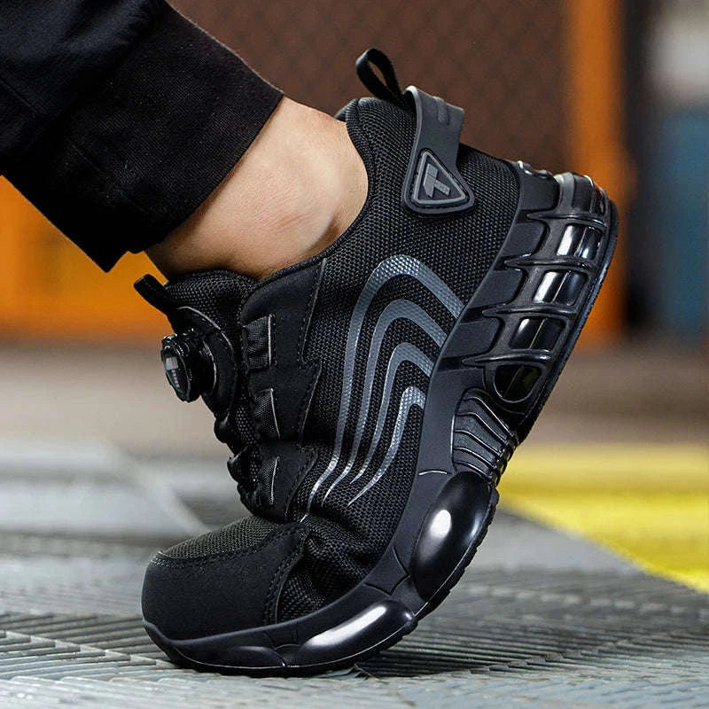 Rotary Button Anti-Impact Work Shoes for Men - Image 6