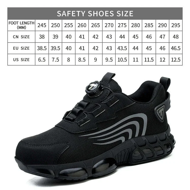 Rotary Button Anti-Impact Work Shoes for Men - Image 7