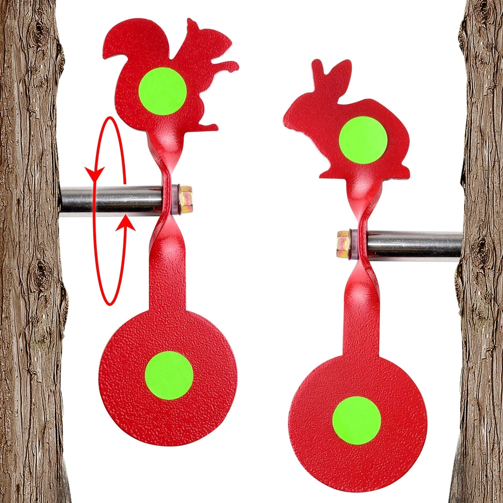 Rotating Stainless Steel Shooting Target for Slingshot & Air Gun