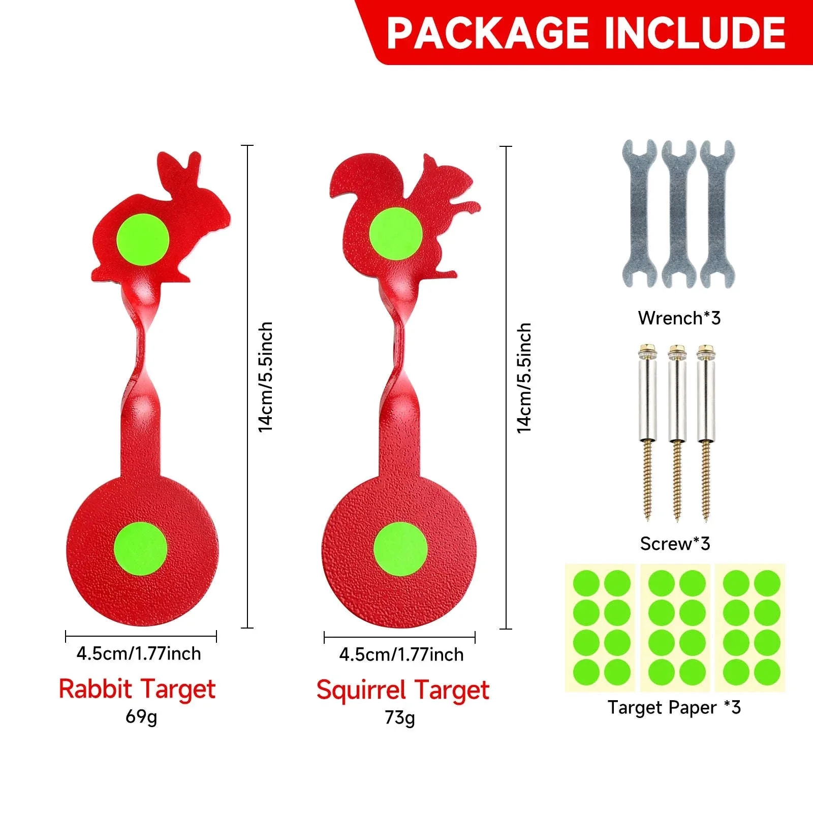 Rotating Stainless Steel Shooting Target for Slingshot & Air Gun - Image 2