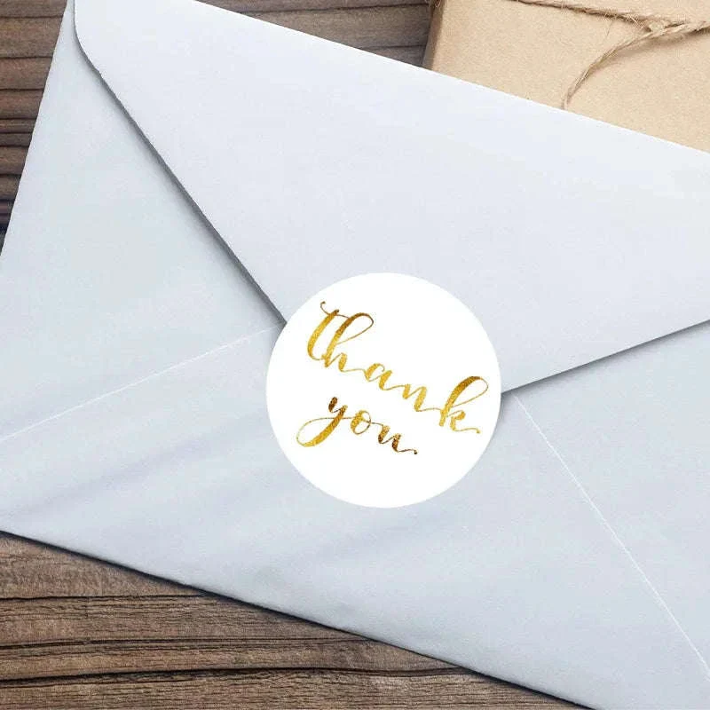 500 Round Kraft Thank You Stickers for Gifts and Packaging - Image 18