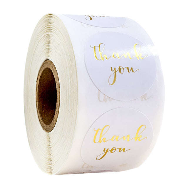 Round Kraft Thank You Stickers, 500pcs Natural Paper Labels - Image 10