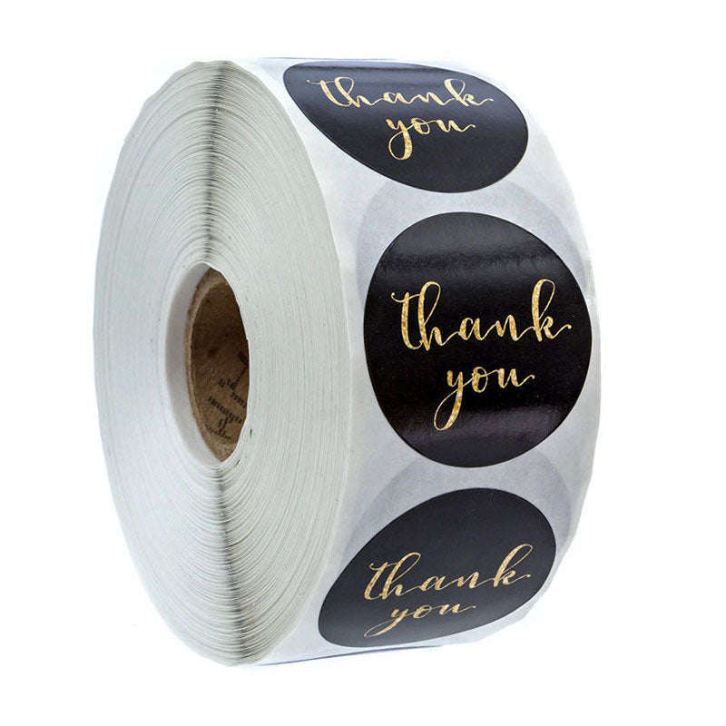 Round Kraft Thank You Stickers, 500pcs Natural Paper Labels - Image 11