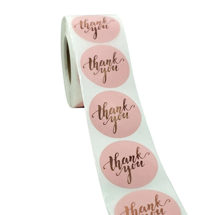Round Kraft Thank You Stickers, 500pcs Natural Paper Labels - Image 14