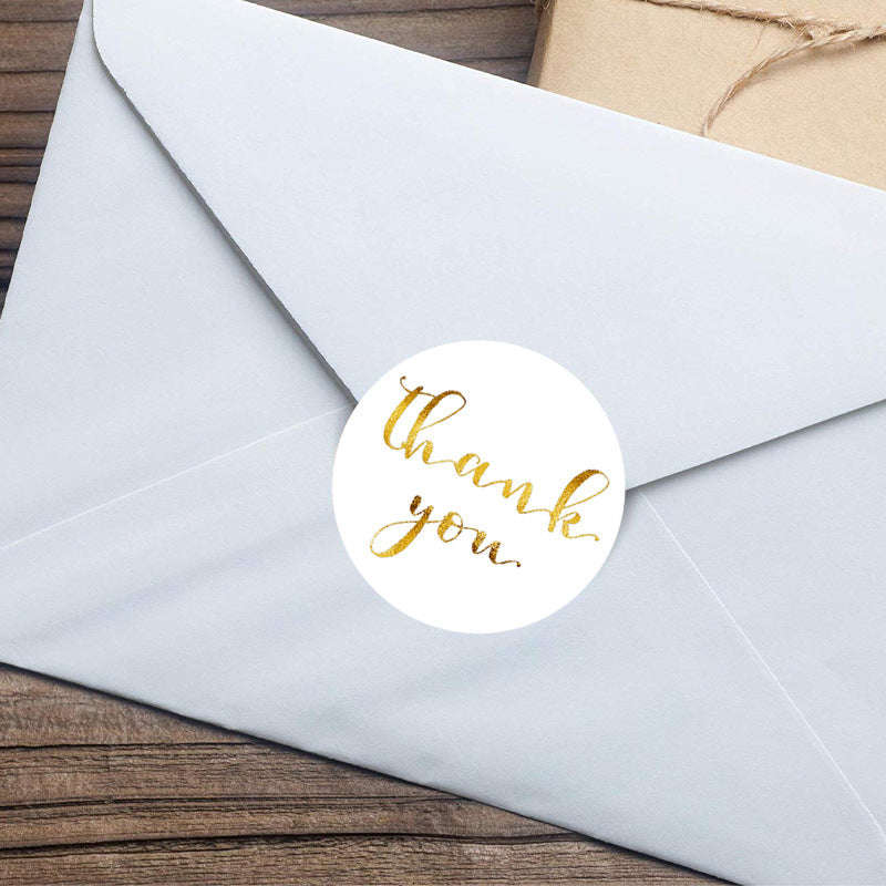 Round Kraft Thank You Stickers, 500pcs Natural Paper Labels - Image 16