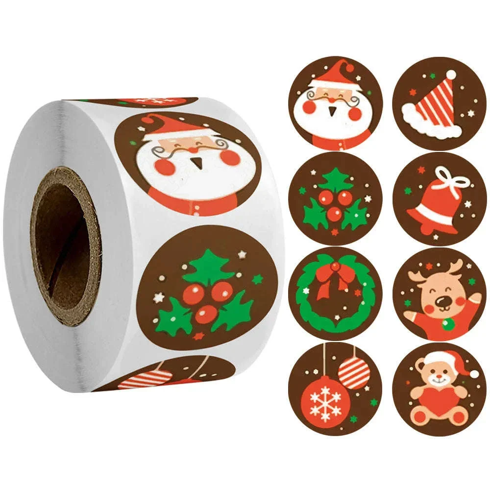 Round Kraft Thank You Stickers, 500pcs Natural Paper Labels - Image 25