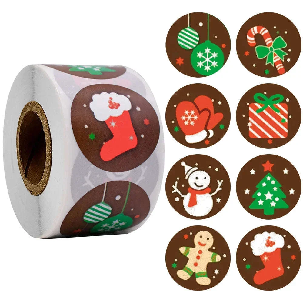 Round Kraft Thank You Stickers, 500pcs Natural Paper Labels - Image 35