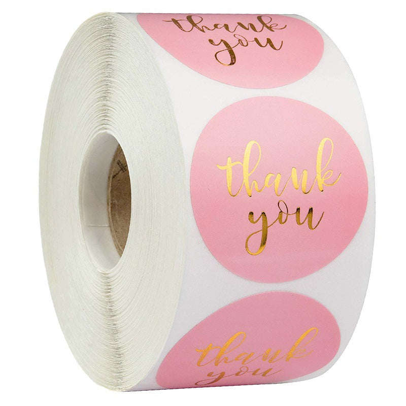 Round Kraft Thank You Stickers, 500pcs Natural Paper Labels - Image 9