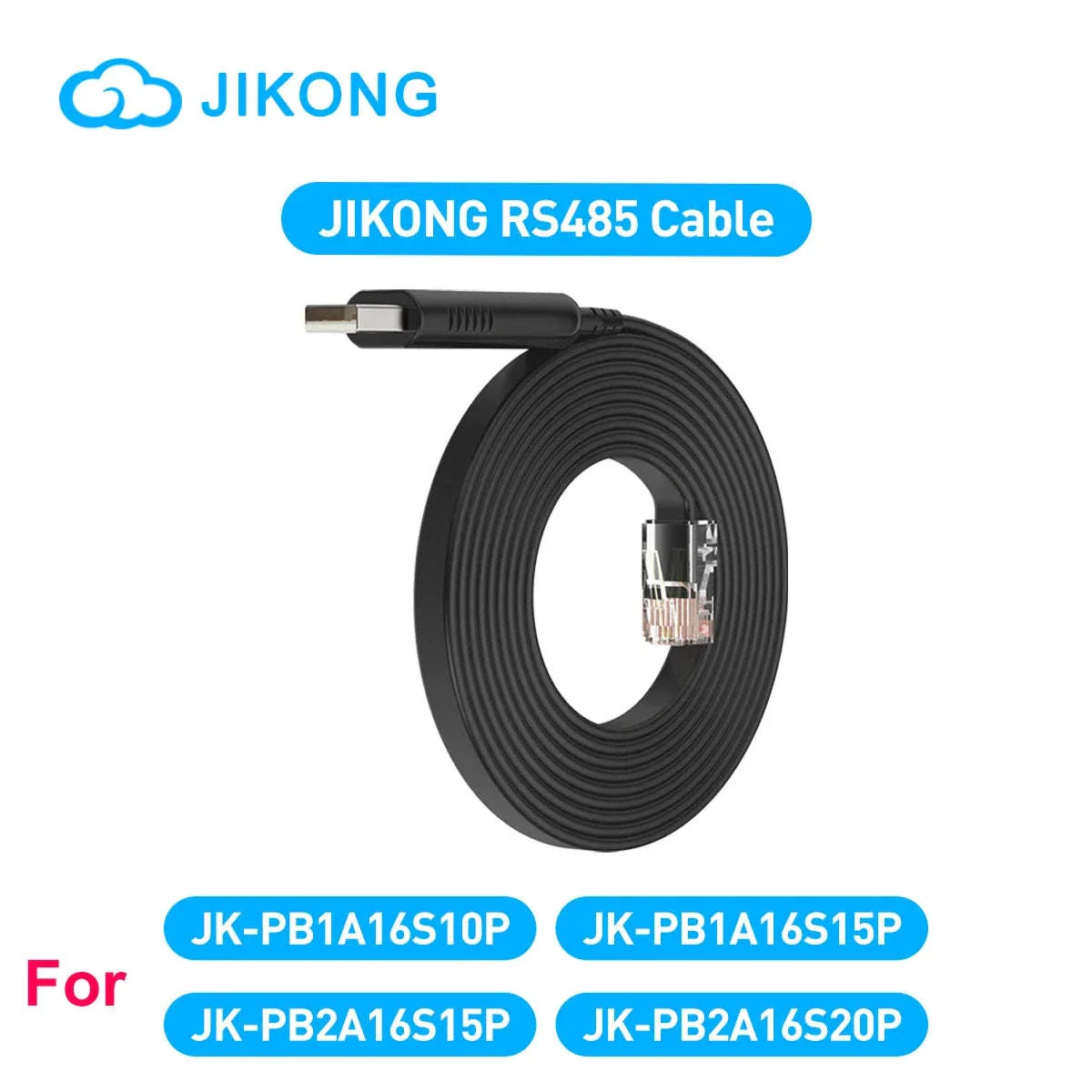 RS485 USB to RJ45 Cable, 2m for Smart BMS Connection