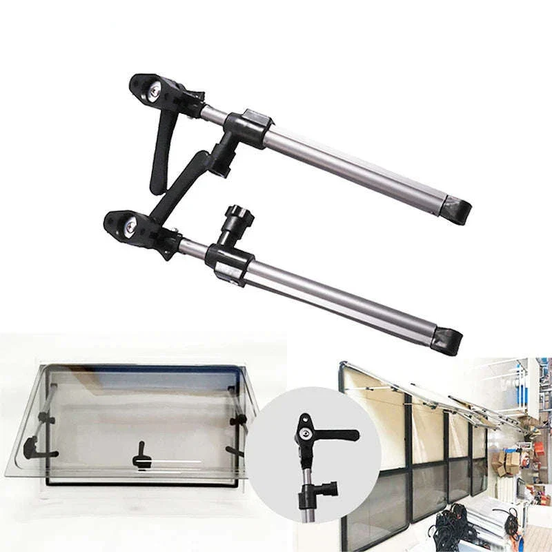 RV Window Support Rod Aluminum Alloy Telescopic 1 Pair