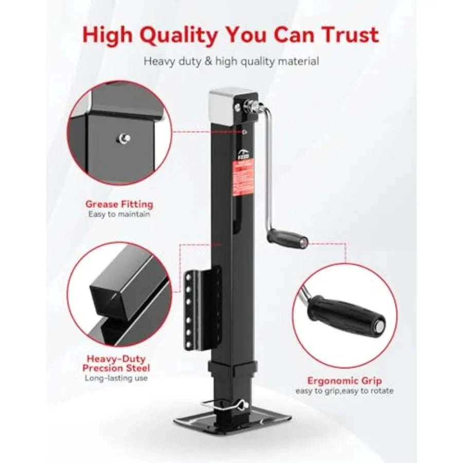 Heavy Duty 8000 lbs Trailer Jack for RV, Boat, Yacht - Image 4