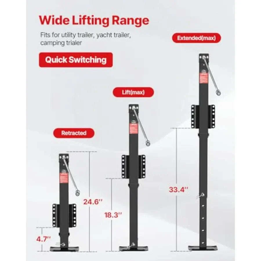 Heavy Duty 8000 lbs Trailer Jack for RV, Boat, Yacht - Image 5
