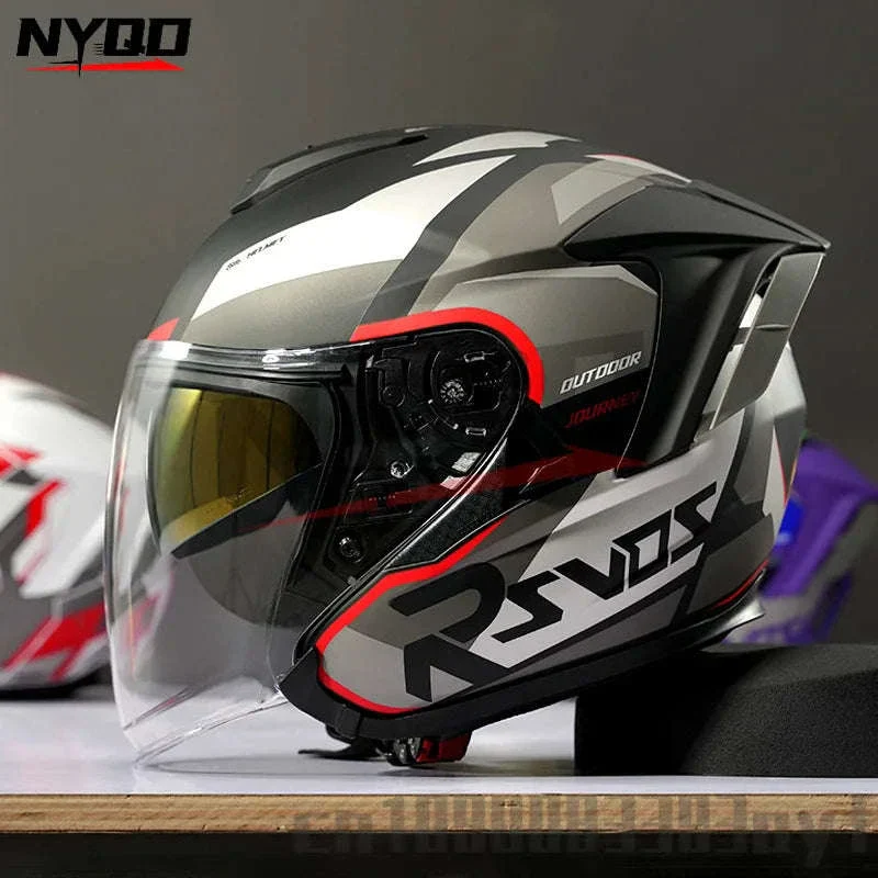 Ryzen RO-5 Unisex Half Motorcycle Helmet - Image 2