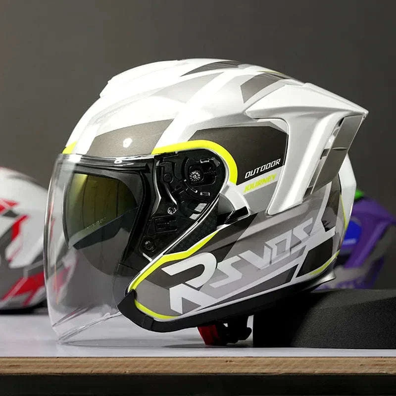 Ryzen RO-5 Unisex Half Motorcycle Helmet - Image 42