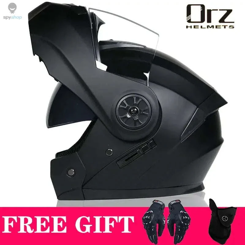 Orz Voyage Modular Motorcycle Helmet with Dual Visor - Image 3