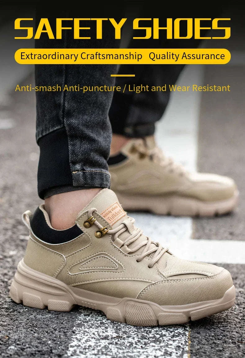 Men's Steel Toe Safety Boots for Worksite Protection - Image 8