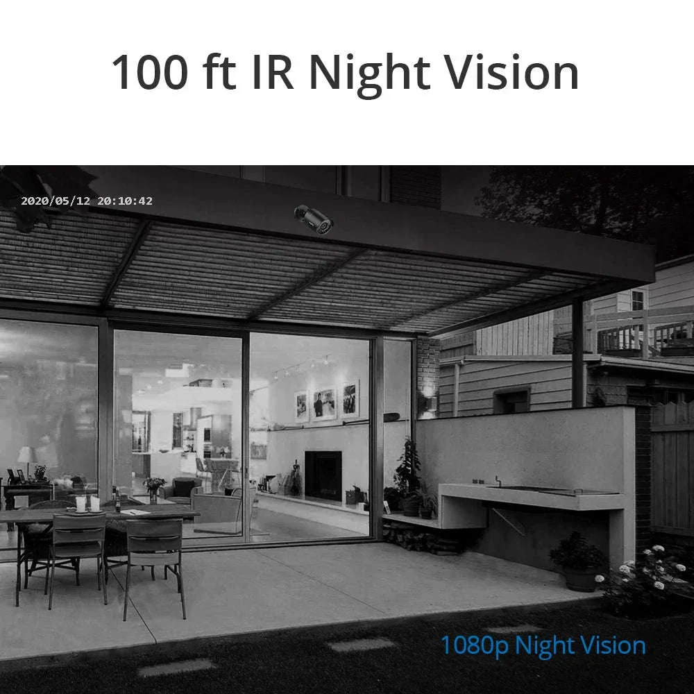 1080P Outdoor Bullet Security Camera with 100ft Night Vision - Image 2