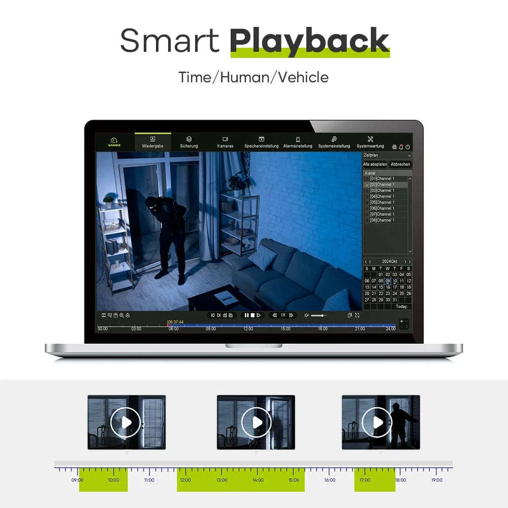 SANNCE 5MP 8-Channel NVR Security System with Audio - Image 11