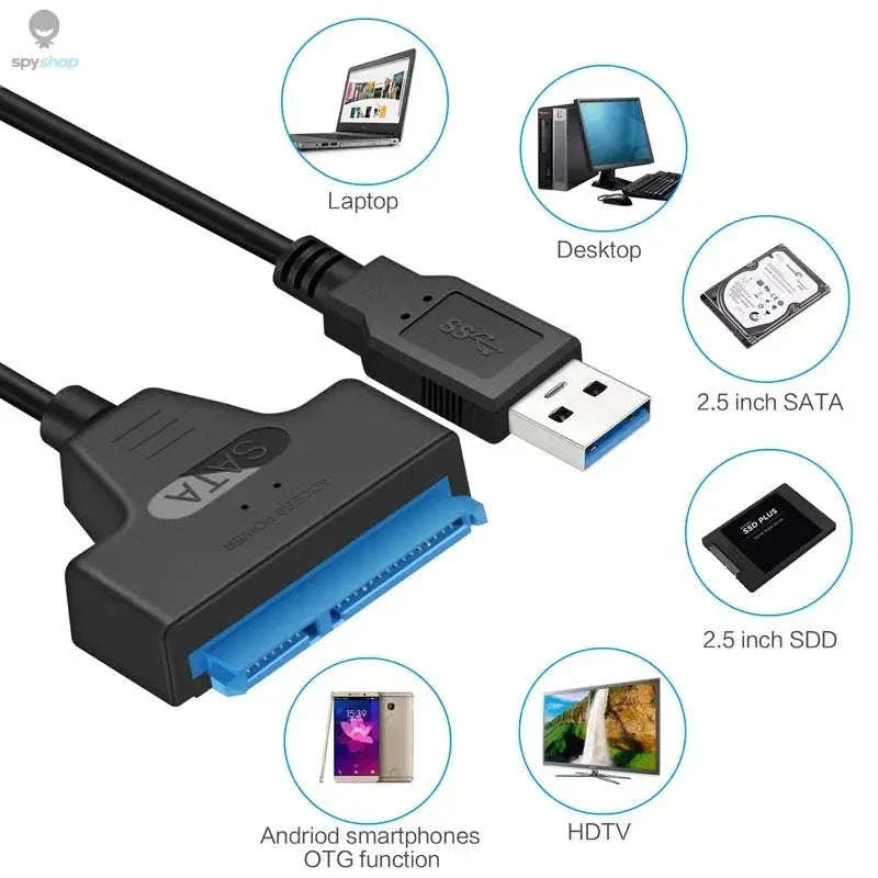 SATA to USB Adapter Cable for 2.5-Inch SSDs and HDDs - Image 6