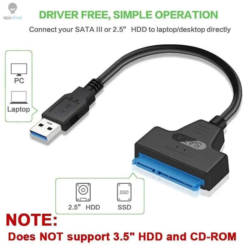 SATA to USB Adapter Cable for 2.5-Inch SSDs and HDDs - Image 8