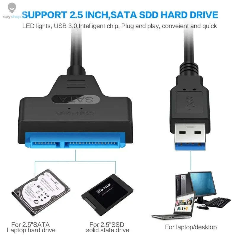 SATA to USB Adapter Cable for 2.5-Inch SSDs and HDDs - Image 9