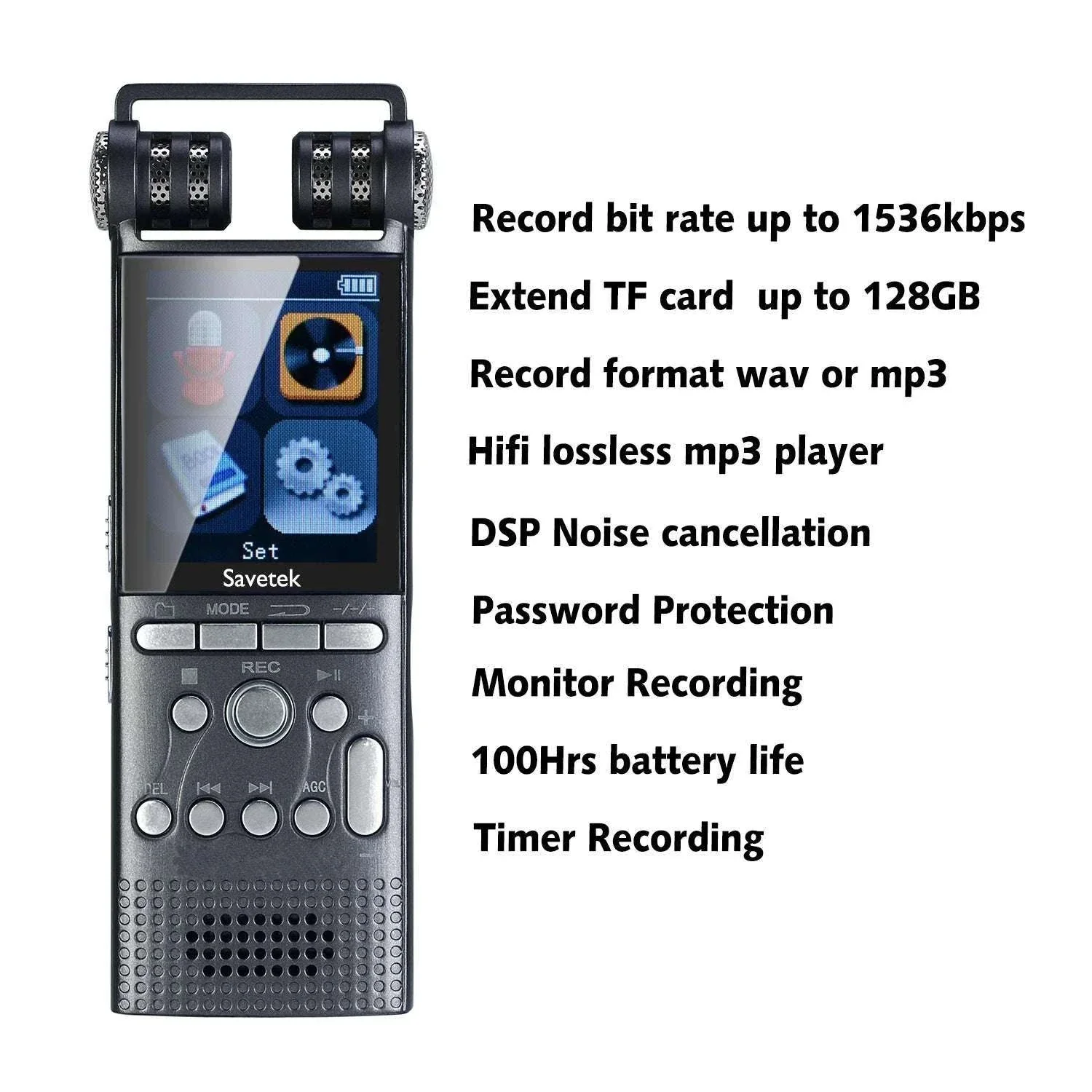 Voice Activated USB Pen Audio Recorder with Playback - Image 2