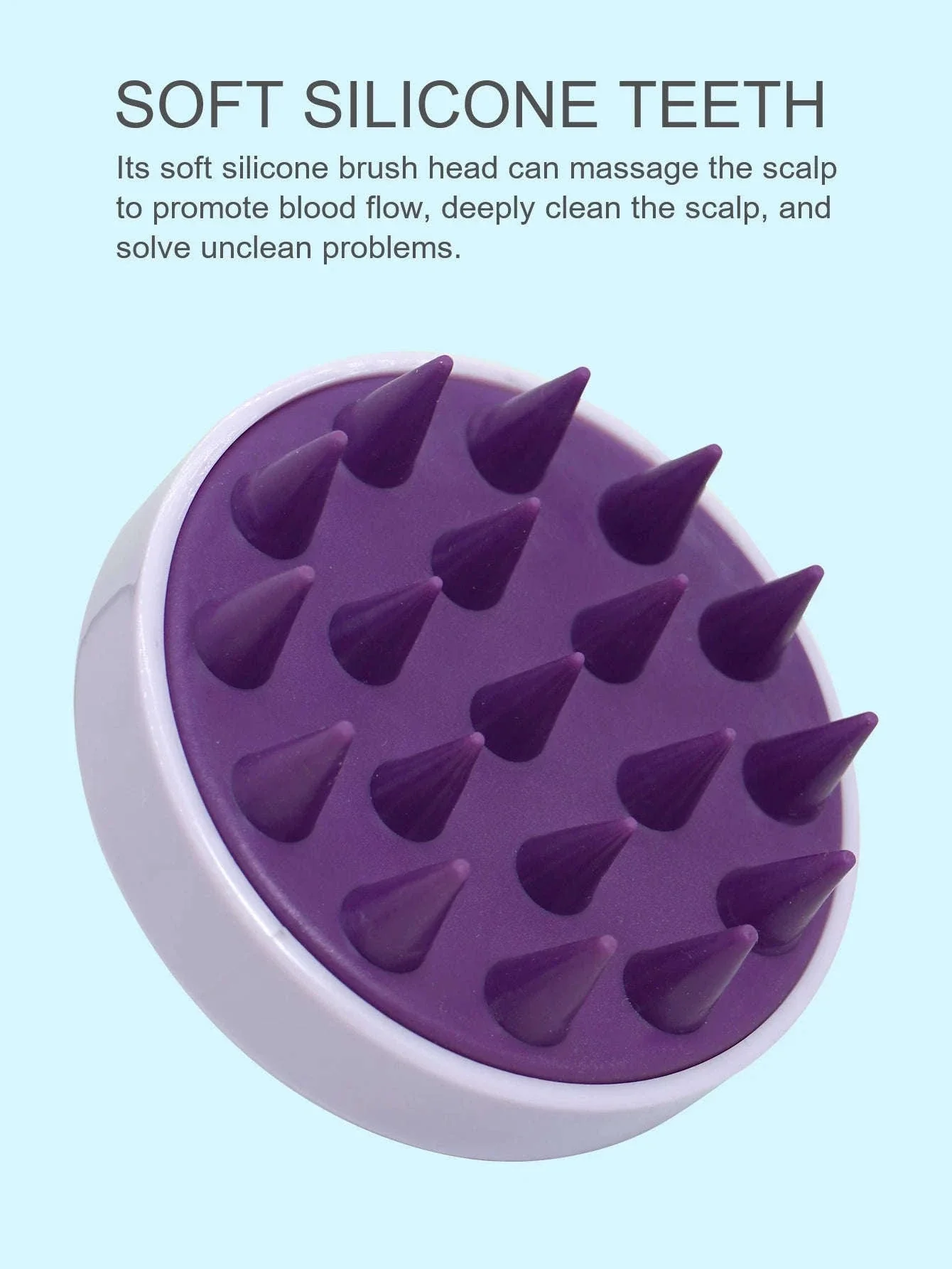 Silicone Scalp Massager Brush for Hair, Scalp & Body Care - Image 15