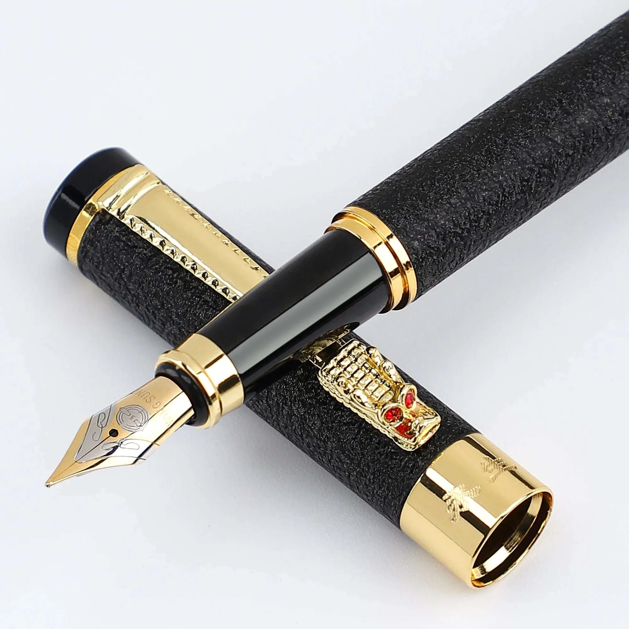 Scrub Metal Fountain Pen with 0.5mm Iridium Nib