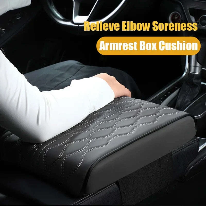 Car Armrest Box Cushion Memory Foam Console Cover - Image 2