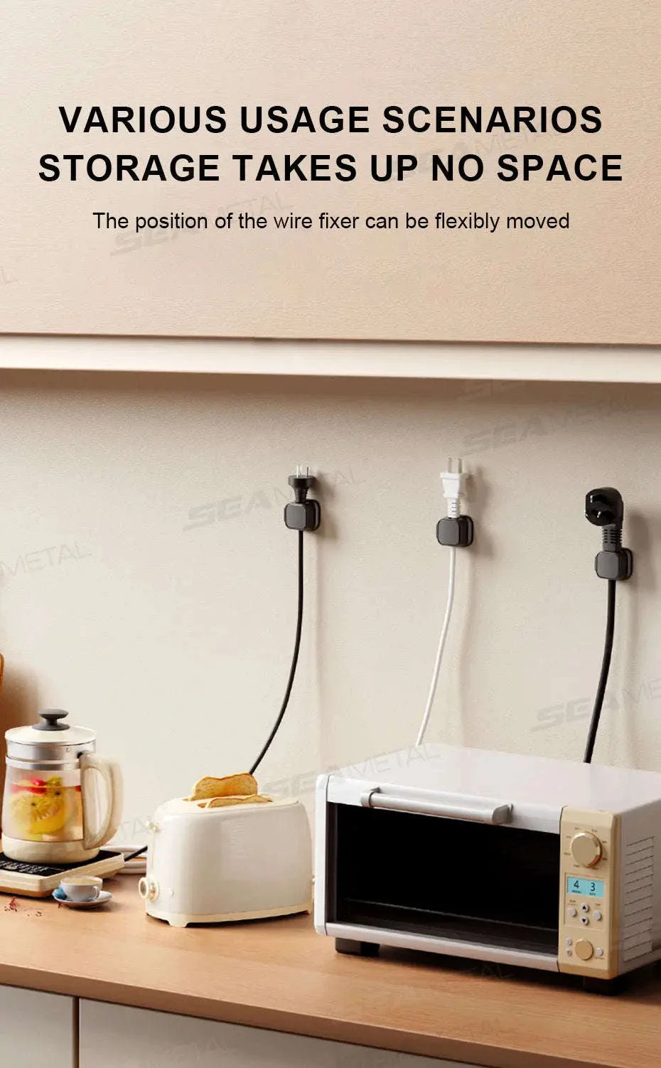 10-Piece Self-Adhesive Magnetic Cable Clips - Image 13