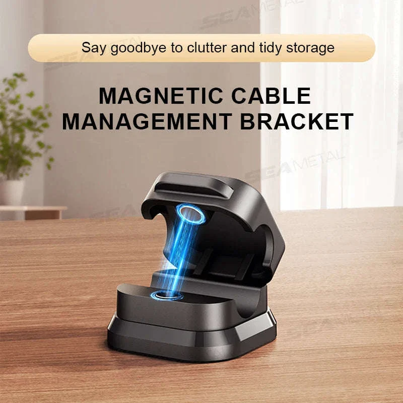 10-Piece Self-Adhesive Magnetic Cable Clips - Image 2