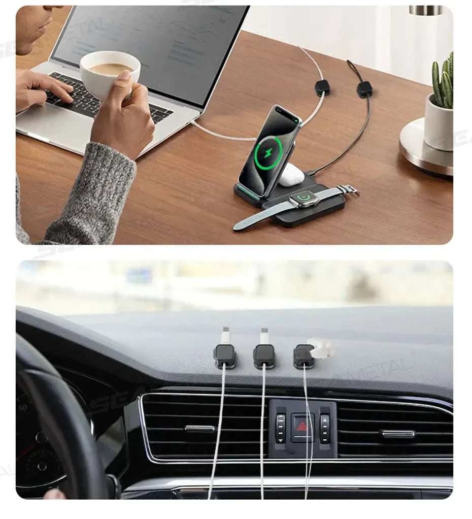 10-Piece Self-Adhesive Magnetic Cable Clips - Image 24