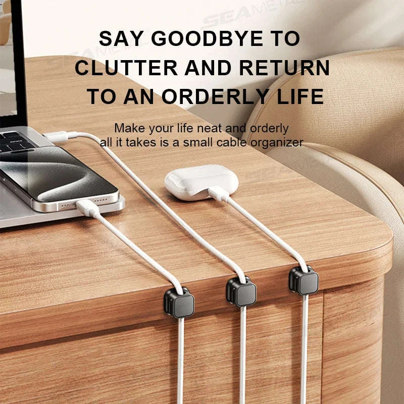 10-Piece Self-Adhesive Magnetic Cable Clips - Image 5
